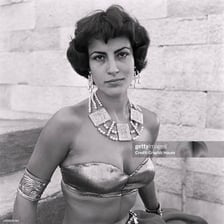 A portrait of Greek actress Irene Papas.
