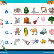 The beginning letters of a word highlighted as a visual wordplay example