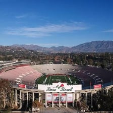 The Rose Bowl stadium in Pasadena, California