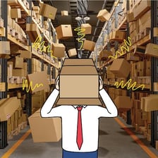 A warehouse crowded with more goods than its shelves can hold.