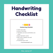 A checklist with an item omitted.