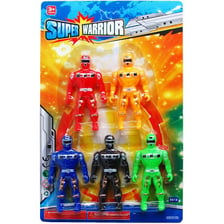 A group of children’s toys including action figures.