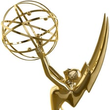 A gold Emmy Award statuette
