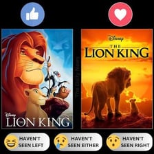 A visual comparison of The Lion King title imagery and a kingpin character