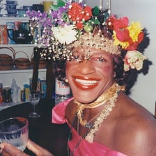 A portrait of gay-rights activist Marsha P. Johnson