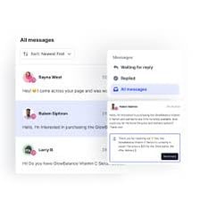 A social-media messaging screen showing private direct messages