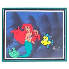 A vintage Disney animation cel