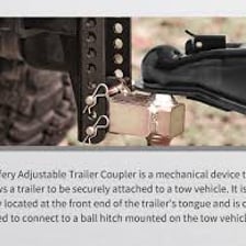 A trailer attached to a vehicle with a hitch