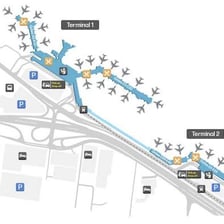 The terminal of St. Louis Lambert International Airport.