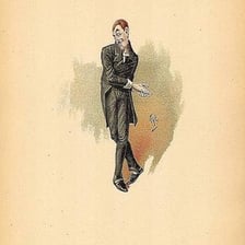 An illustration depicting Uriah Heep from Charles Dickens’s “David Copperfield.”