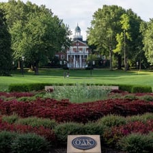 A view of the Elon University campus in North Carolina.