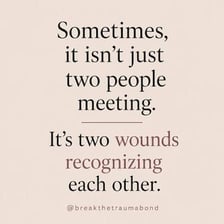 Two people greeting each other after having met before