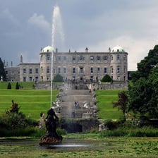 Irish singer Enya and Manderley Castle near Dublin