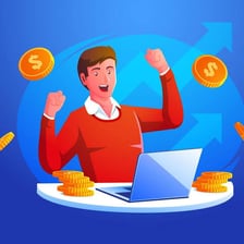 A person receiving payment for work.