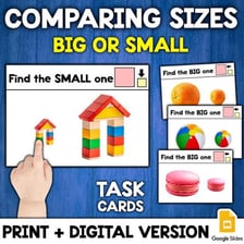 A small object shown beside a larger version of the same object