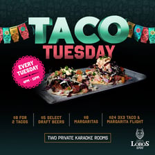 Tacos served as part of a Taco Tuesday promotion.
