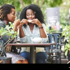 People chatting and sharing gossip