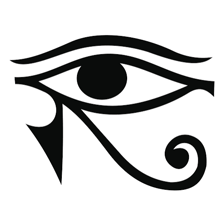 The ancient Egyptian Eye of Horus symbol