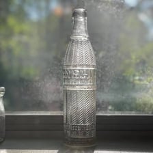 A vintage bottle bearing the Nehi soft-drink branding