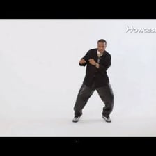 A dancer performing the Dougie.