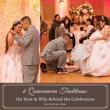 Quinceañera celebrating a fifteenth birthday in formal attire
