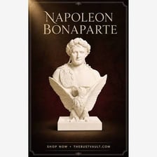 A historical portrait of Napoleon Bonaparte in uniform