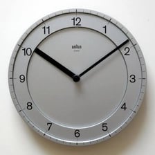 An analog clock with two hands indicating the time