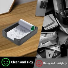 Office memo document resting on a desk