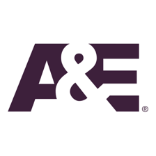 The logo of the A&E television network