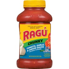 A jar of Ragú pasta sauce
