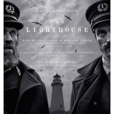 Film posters for The Lighthouse and House of Gucci