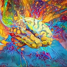 A colorful illustration representing psychedelic visual effects.