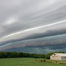 Dark storm clouds suggesting an ominous future event