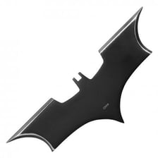 A bat-shaped batarang associated with Batman.