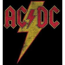 The AC/DC logo with a lightning bolt between the letters.