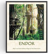 A forested Star Wars setting associated with Ewoks.