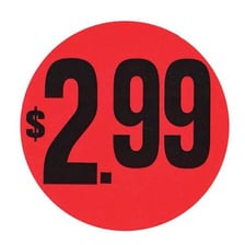 A product with a visible asking-price tag