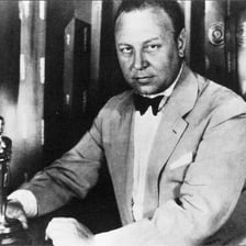 A portrait of silent-film actor Emil Jannings.