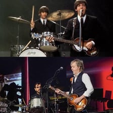 Ringo Starr performing as a member of The Beatles