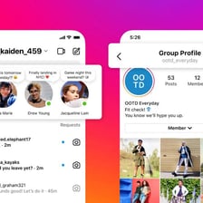 An Instagram-style direct-message inbox.
