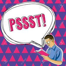 A person quietly tries to get another person’s attention.