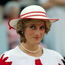 A portrait of Princess Diana.