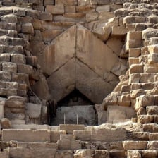 The Giza Plateau with the Great Pyramid of Khufu in Egypt