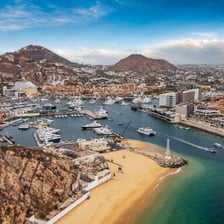 A coastal view of Cabo San Lucas, Mexico.