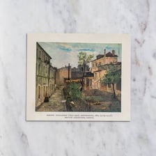 A vintage lithograph displayed as an art print