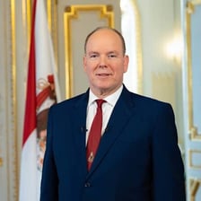 A portrait of Prince Albert II of Monaco.