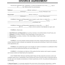 A separated couple completing paperwork related to alimony