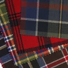Scottish tartan fabric associated with a clan