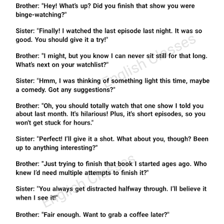 Two brothers talking casually together.