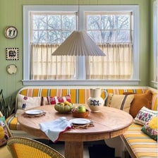 A small recessed corner in an interior space